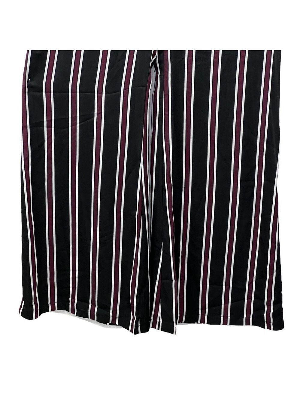 New-shop17 Vertical Striped Tie Back, Wide Leg, Flared, Strappy Jump Suit SM - Picture 6 of 12